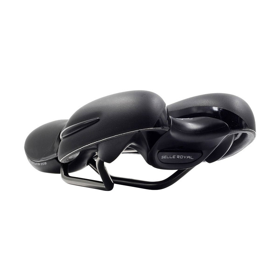 Selle Royal, Respiro Athletic Stracciatella, Saddle, 279 x 159mm, Unisex, 429g, Black