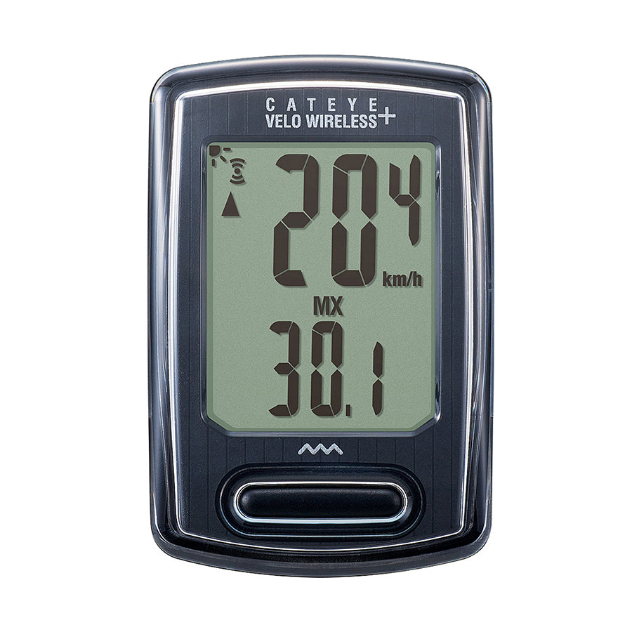 CatEye, Velo Wireless + (Urban), Cyclocomputer, Black, Backlit