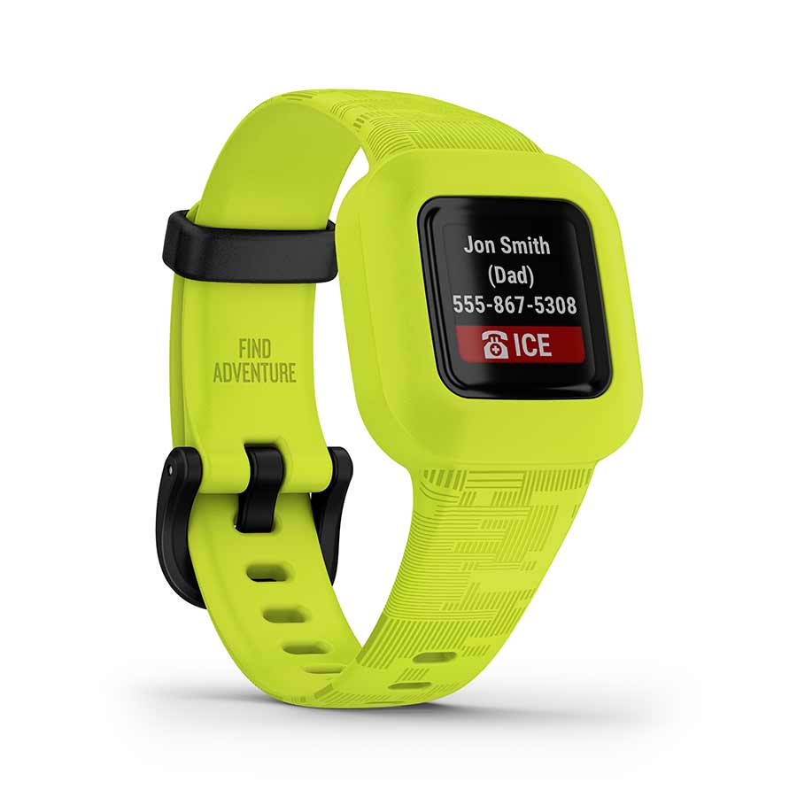 Garmin, vivofit jr. 3, Watch, Watch Color: Green, Wristband: Green - Silicone