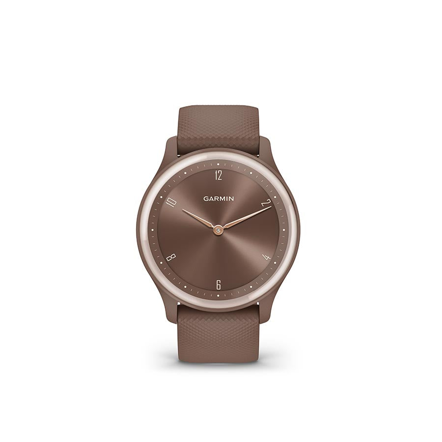 Garmin, vivomove Sport, Watch, Watch Color: Cocoa, Wristband: Cocoa - Silicone