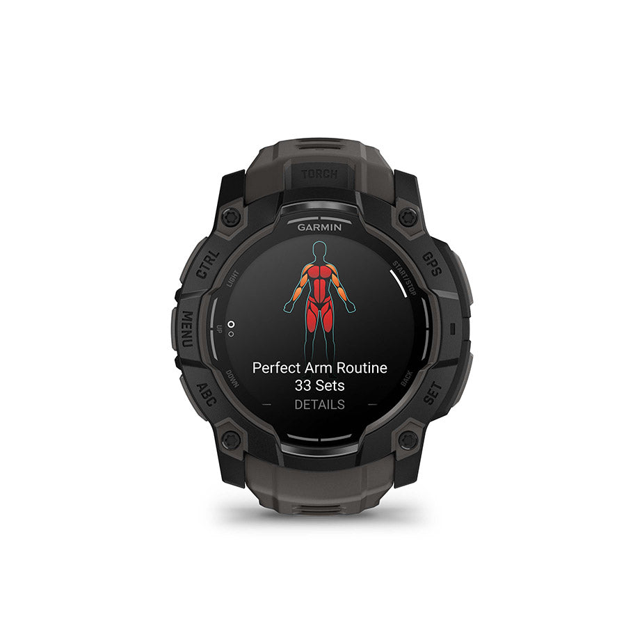 Garmin, Instinct 3 50mm AMOLED, Watch, Watch Color: Neo Tropic, Wristband: Twilight - Silicone