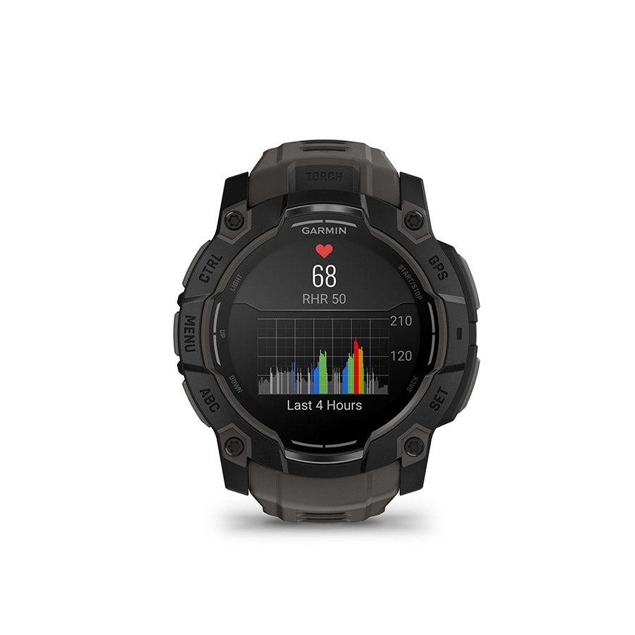 Garmin, Instinct 3 50mm AMOLED, Watch, Watch Color: Neo Tropic, Wristband: Twilight - Silicone