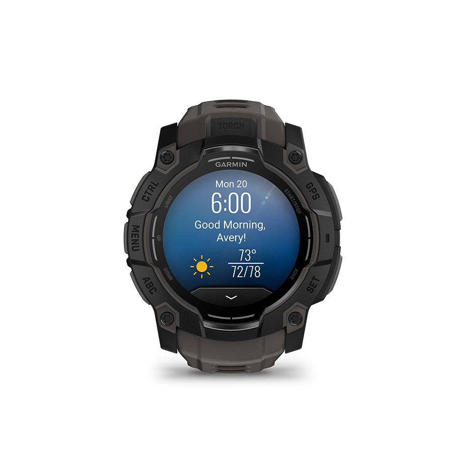 Garmin, Instinct 3 50mm AMOLED, Watch, Watch Color: Neo Tropic, Wristband: Twilight - Silicone