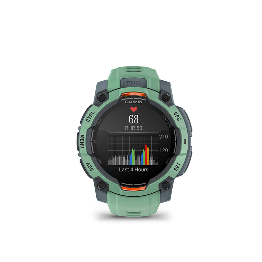 Garmin, Instinct 3 45mm AMOLED, Watch, Watch Color: Neo Tropic, Wristband: Neo Tropic - Silicone