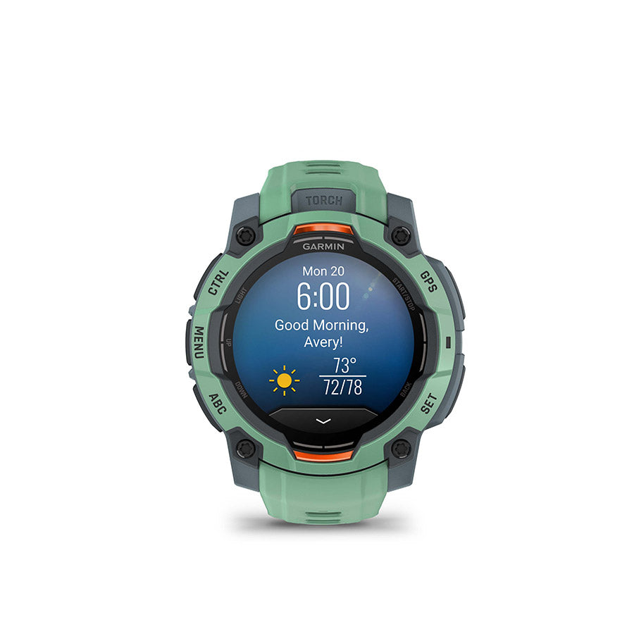 Garmin, Instinct 3 45mm AMOLED, Watch, Watch Color: Neo Tropic, Wristband: Neo Tropic - Silicone