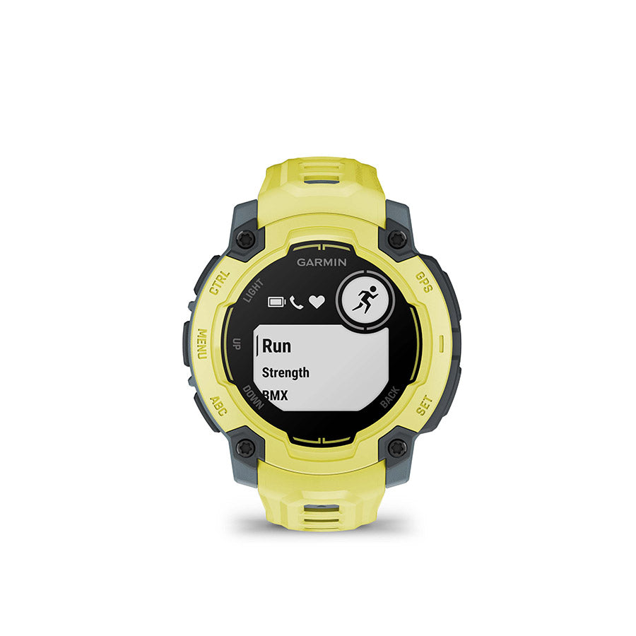 Garmin, Instinct E 45mm, Watch, Watch Color: Electric Lime, Wristband: Electric Lime - Silicone