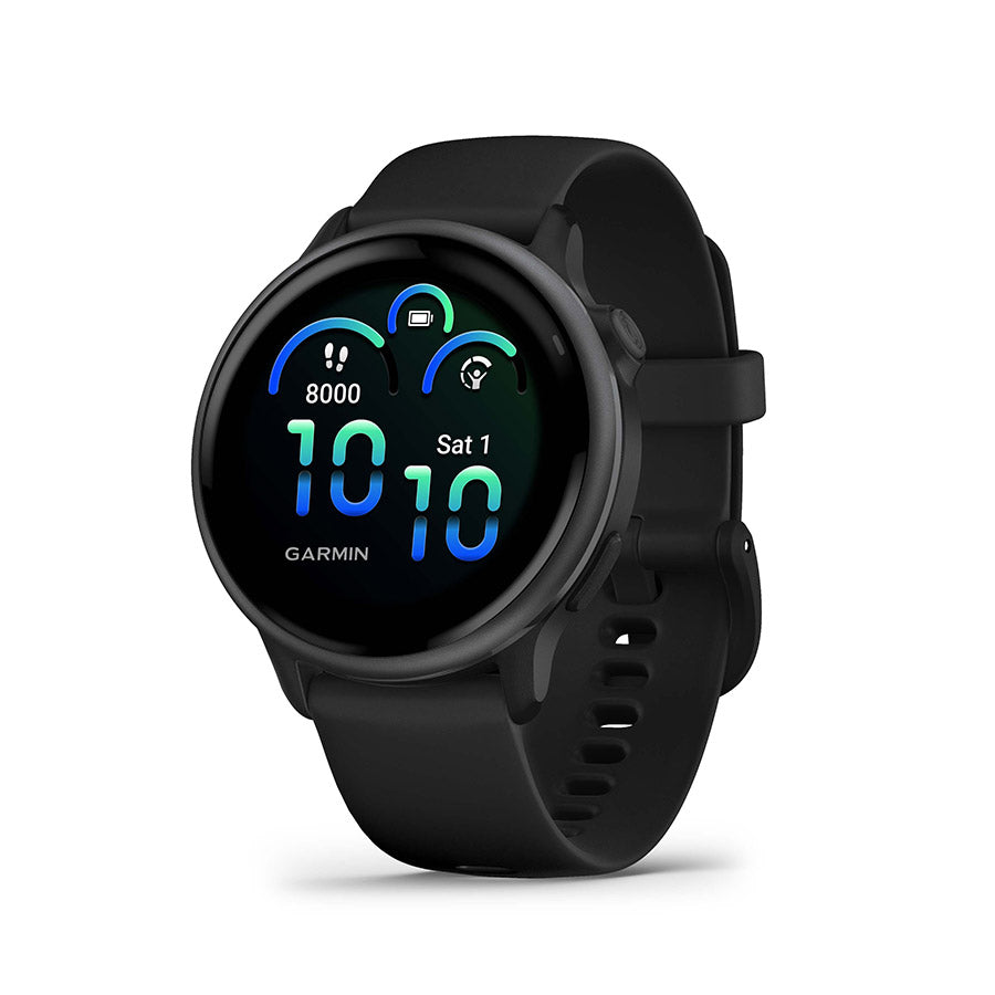 Garmin, vivoactive 6, Watch, Watch Color: Slate, Wristband: Black - Silicone