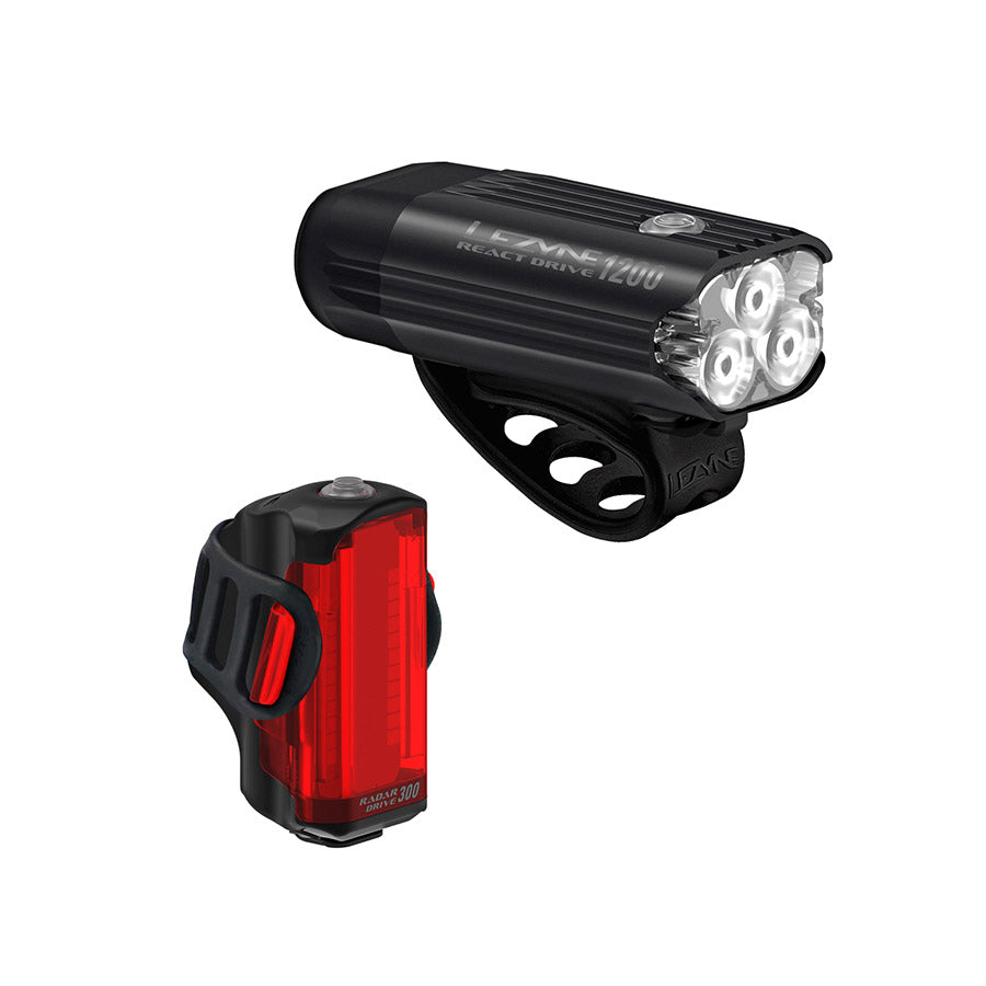 Lezyne, RADAR REACT SYSTEM, Light, Front and Rear, Black
