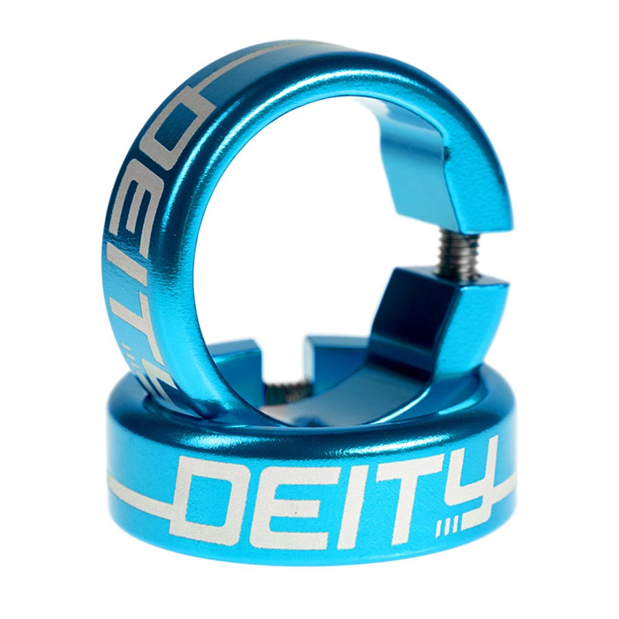 Deity, Grip Clamps, Blue