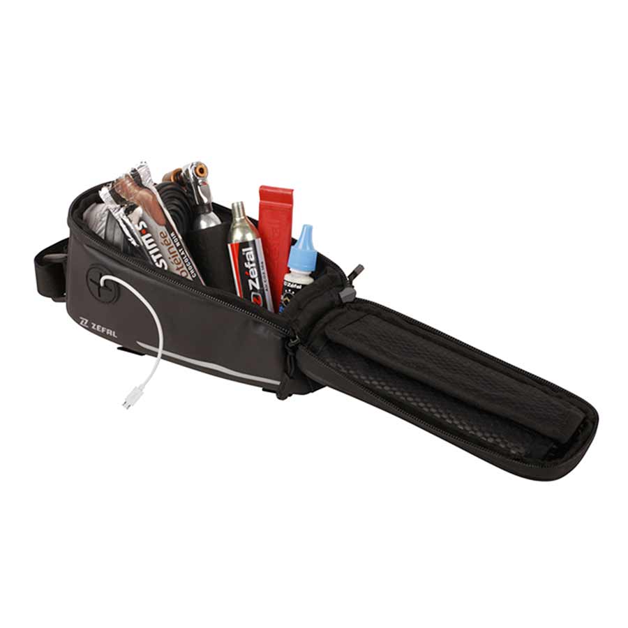 Zefal, Z Console Pack T2, Top Tube Bags, 1.3L, Black