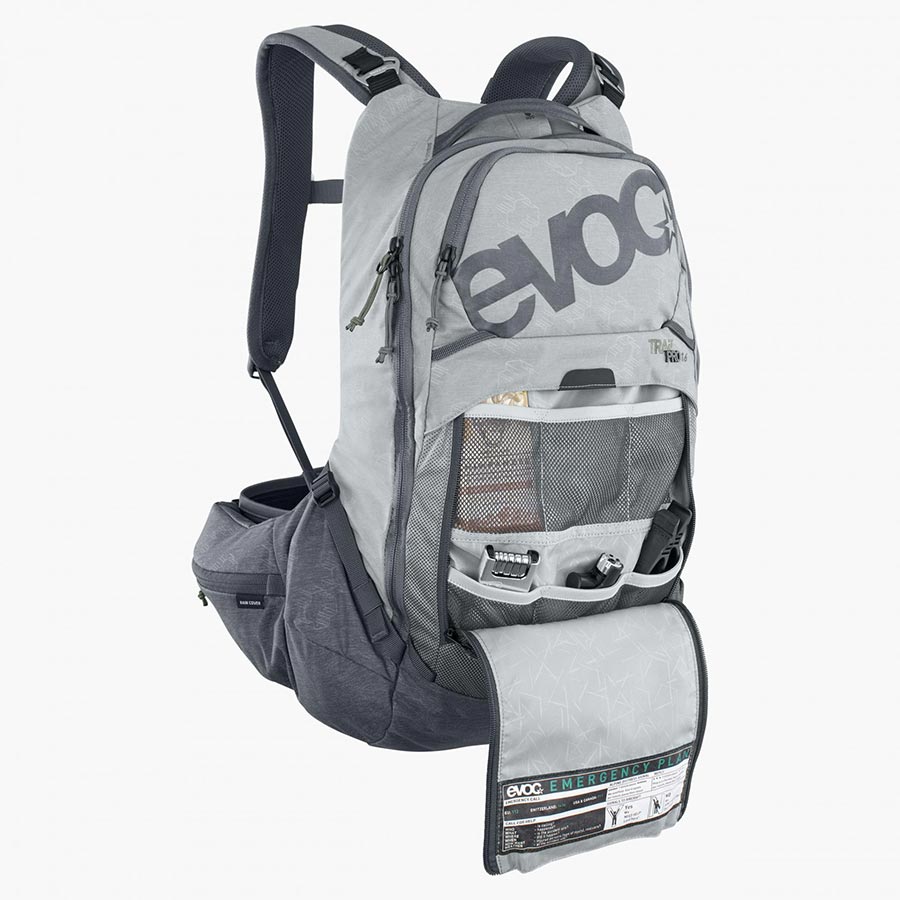 EVOC, Trail Pro 16, Protector backpack, 16L, Stone/Carbon Grey, LXL
