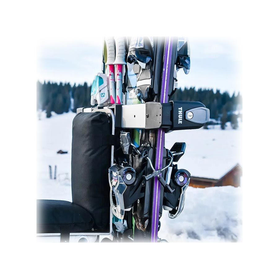 Yuba, Ski Rack, Carry skis and/or snowboards aboard the Spicy Curry or Spicy Curry AT cargo bikes