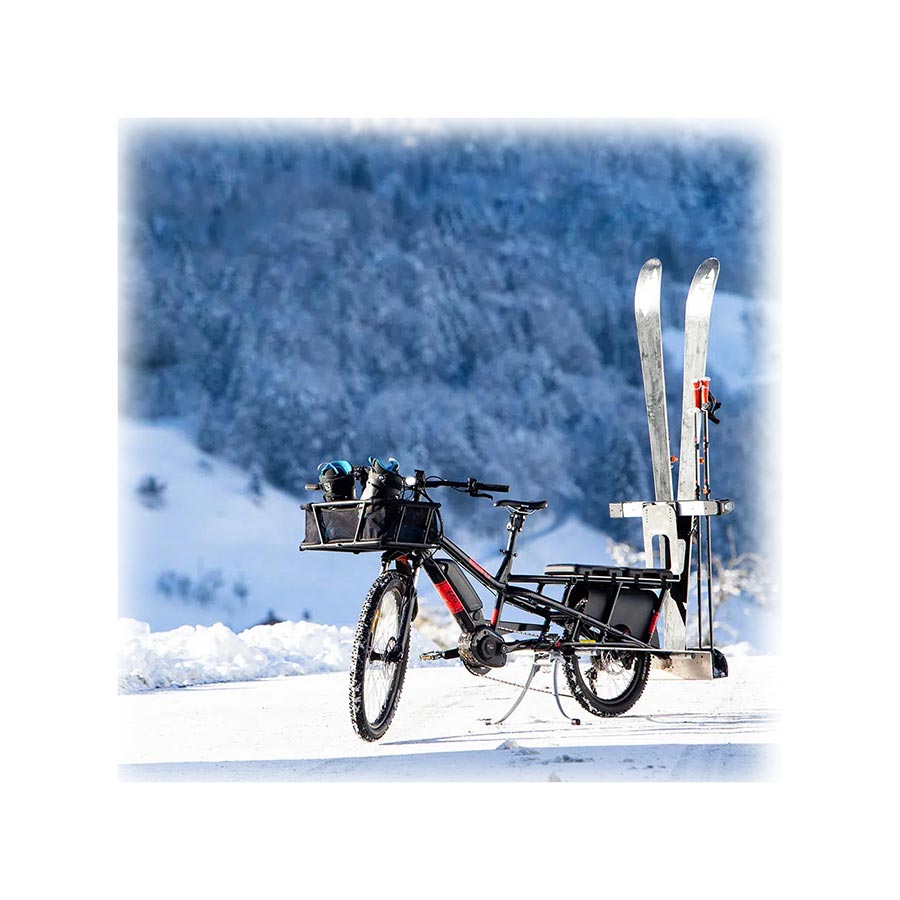 Yuba, Ski Rack, Carry skis and/or snowboards aboard the Spicy Curry or Spicy Curry AT cargo bikes