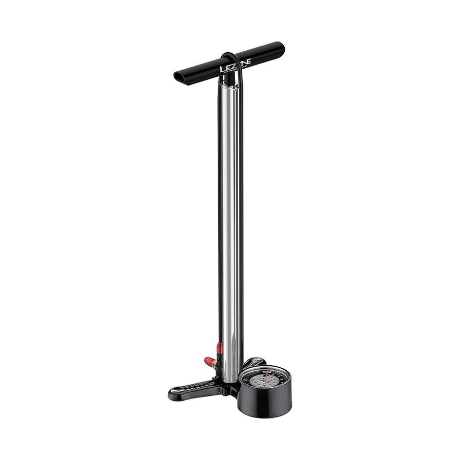 Lezyne, CNC Floor Drive 3.5'', Floor Pump, ABS-1 Pro Chuck, 220psi, Silver