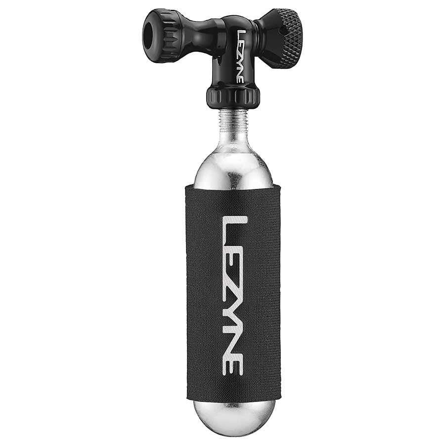 Lezyne, Control Drive CO2, CO2 Inflator, Threaded, Presta, Schrader, Silver, 1x16g