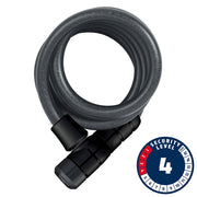 Abus, Booster 6512K, Cable with key lock, 12mm x 180cm (12mm x 5.9')