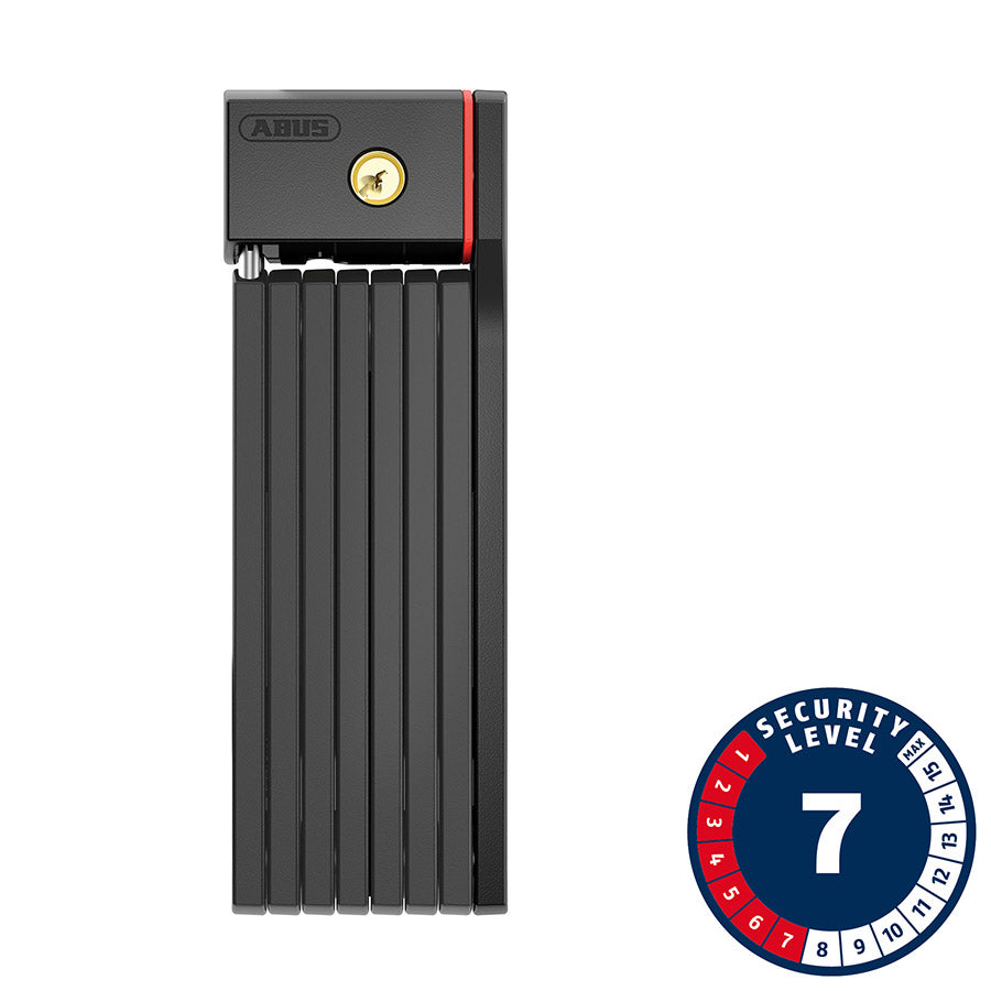 Abus, Bordo Big uGrip 5700, Folding Lock, Key, 100cm, 3.3', 5mm, Black