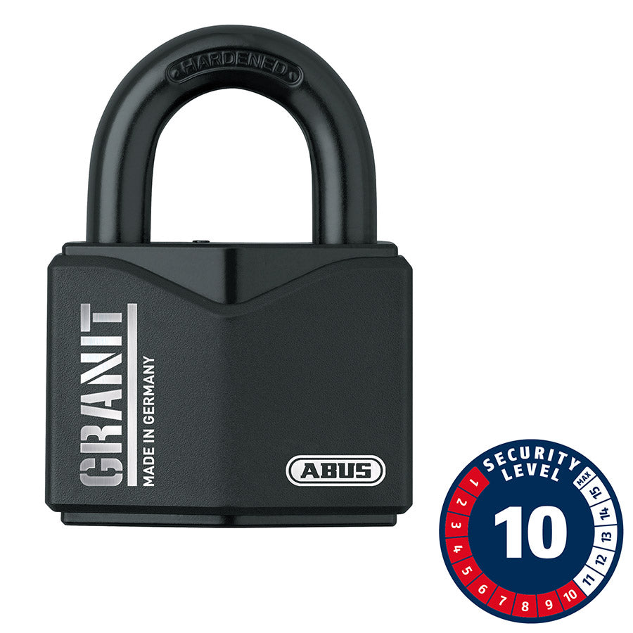 Abus, Granit 37/55, Padlock, Key, 62.5x55mm, Black