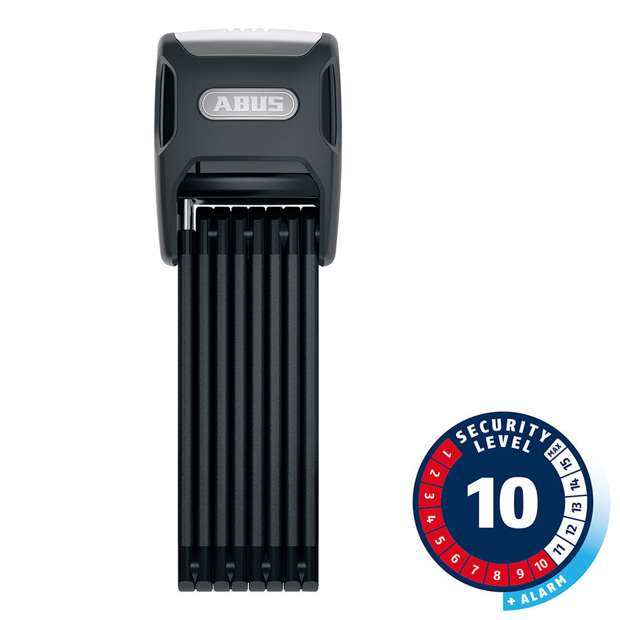 Abus, Bordo XPlus Big Alarm 6000, Folding Lock, Key, 120cm, 3.9', 5mm, Black