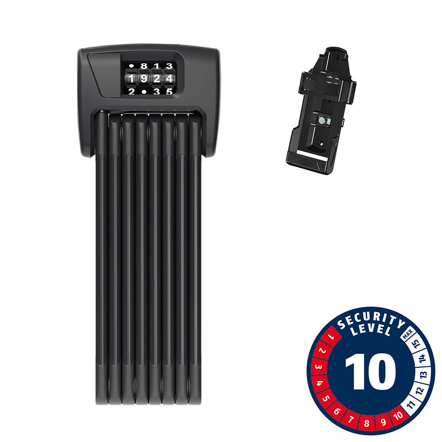 Abus, Bordo 6000C, Folding Lock, Combination, 5mm, 90cm, 3', SH, Black