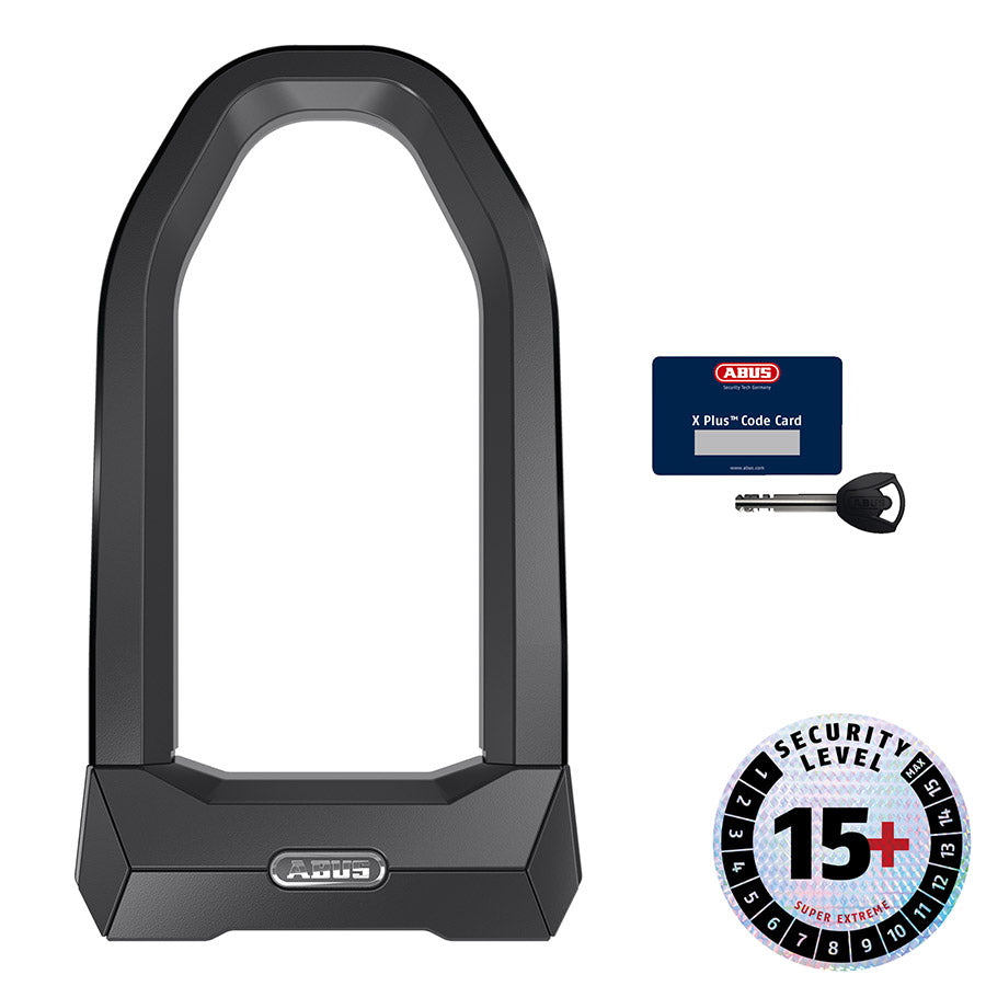 Abus, Granit Super Extreme 2500 XPlus, U-Lock, Key, 27mm, 16.5x23.0cm, 6.5''x9'', Black