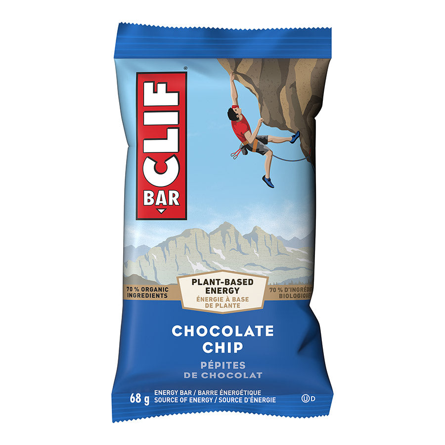 Clif, Energy bars, Chocolate Chip, 12pcs