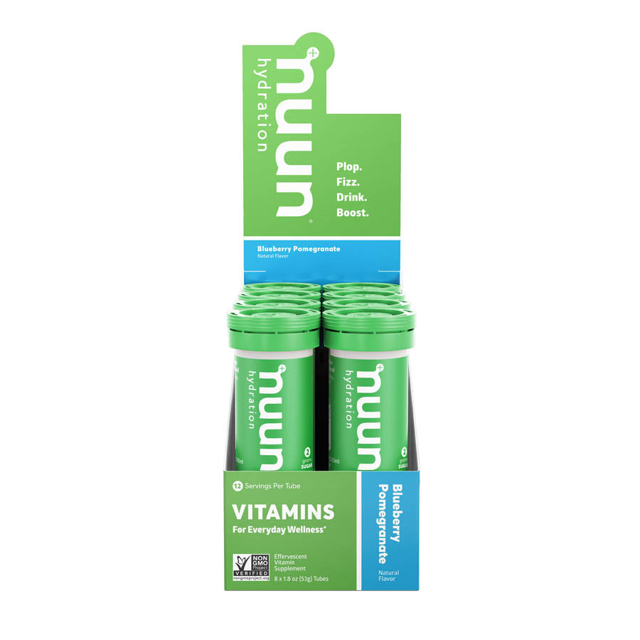 Nuun, Vitamins, Drink Mix, Blueberry/Pomegranate, Box of 8, 12 servings