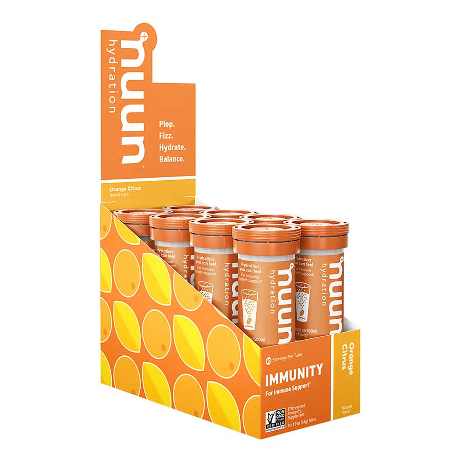 Nuun, Immunity, Drink Mix, Orange Citrus, Box of 8, 10 servings