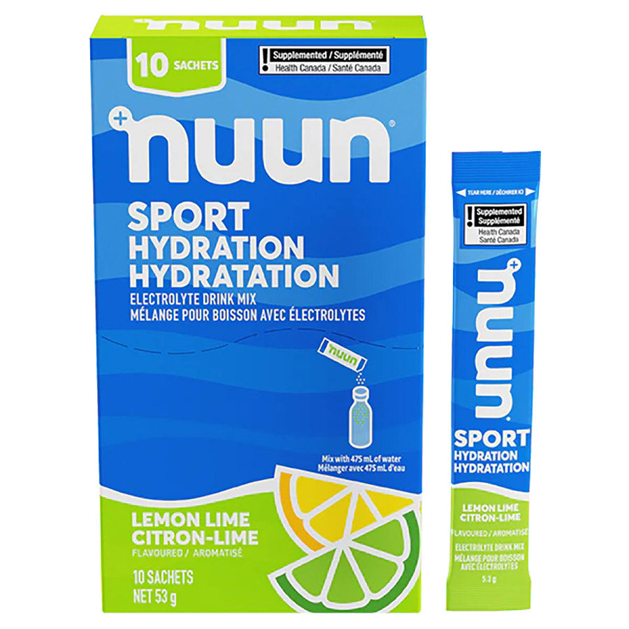 Nuun, Sport, Drink Mix, Lemon Lime, Box of 10 servings