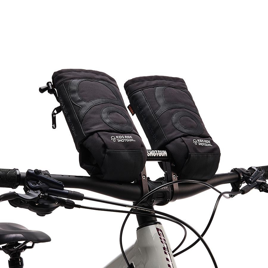 Kids Ride Shotgun, Pogies, Black, Pair