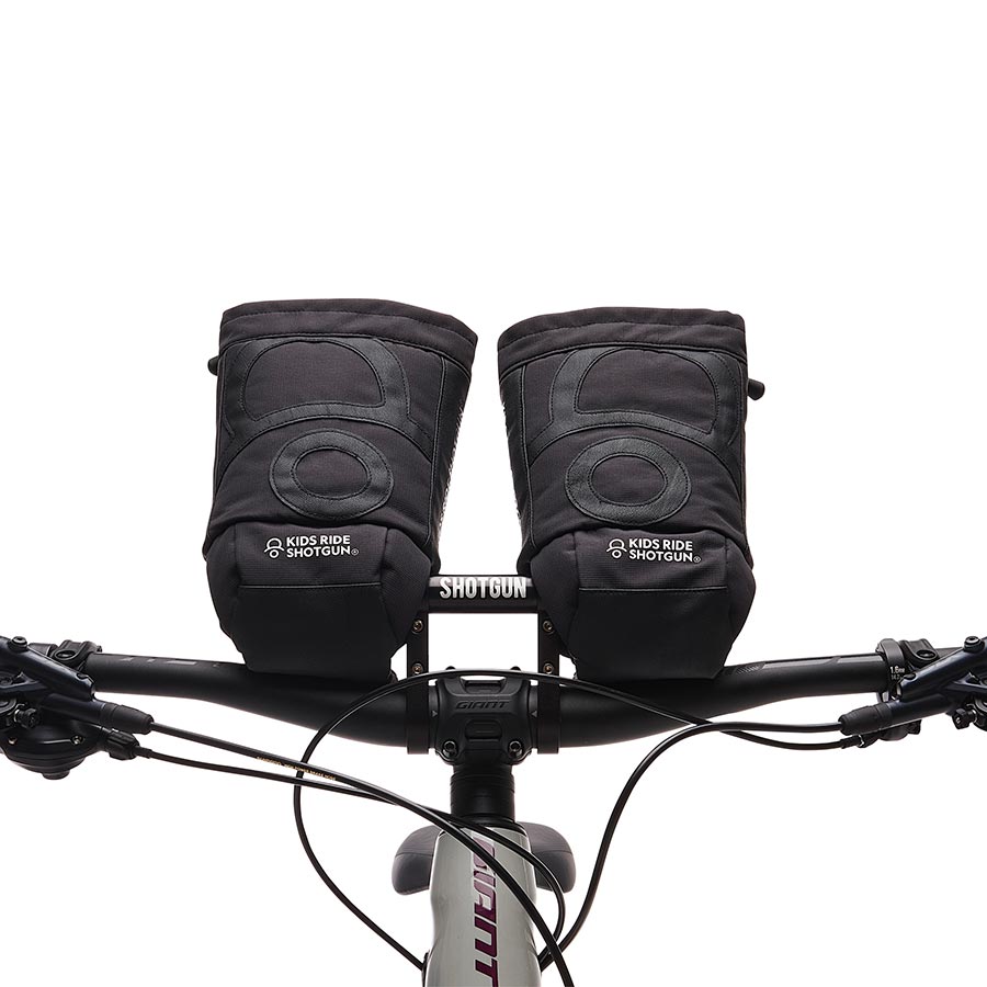 Kids Ride Shotgun, Pogies, Black, Pair