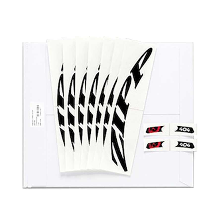 Zipp, Sticker set, 808, Matte black, No border, For one wheel