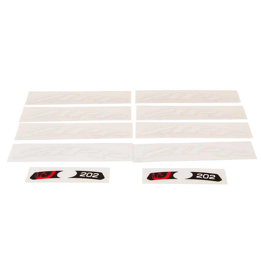 Zipp, Stickers, 202 White/ No border, For one wheel