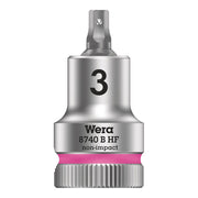 Wera, 8740B HF Zyklop, 3/8'' Drive, Hex 3.0 x 35mm with HF