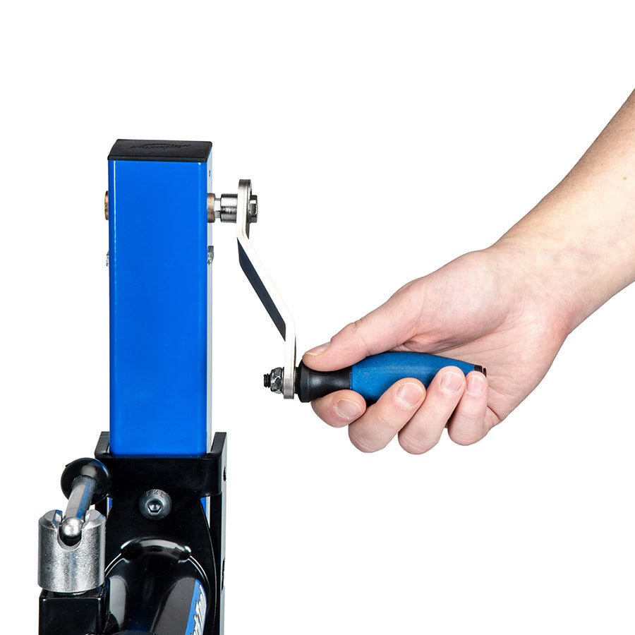 Park Tool, PRS-30LB, Shop Repair Stand with hand crank mechanical lift, for steel base