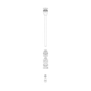 RockShox, Solo Air Spring for RVL SA 140 BLK, 140mm, 11.4018.010.128
