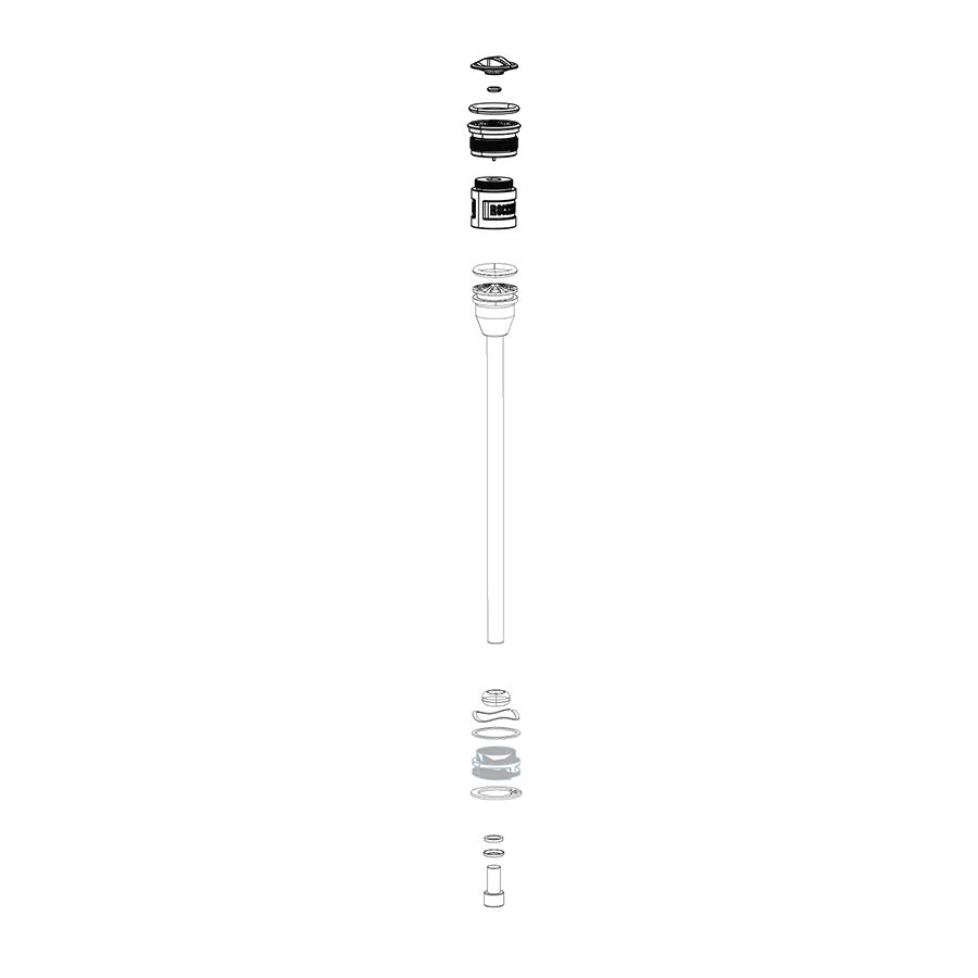 RockShox, Solo Air Spring for Reba 130 A7, 130mm, 11.4018.010.227