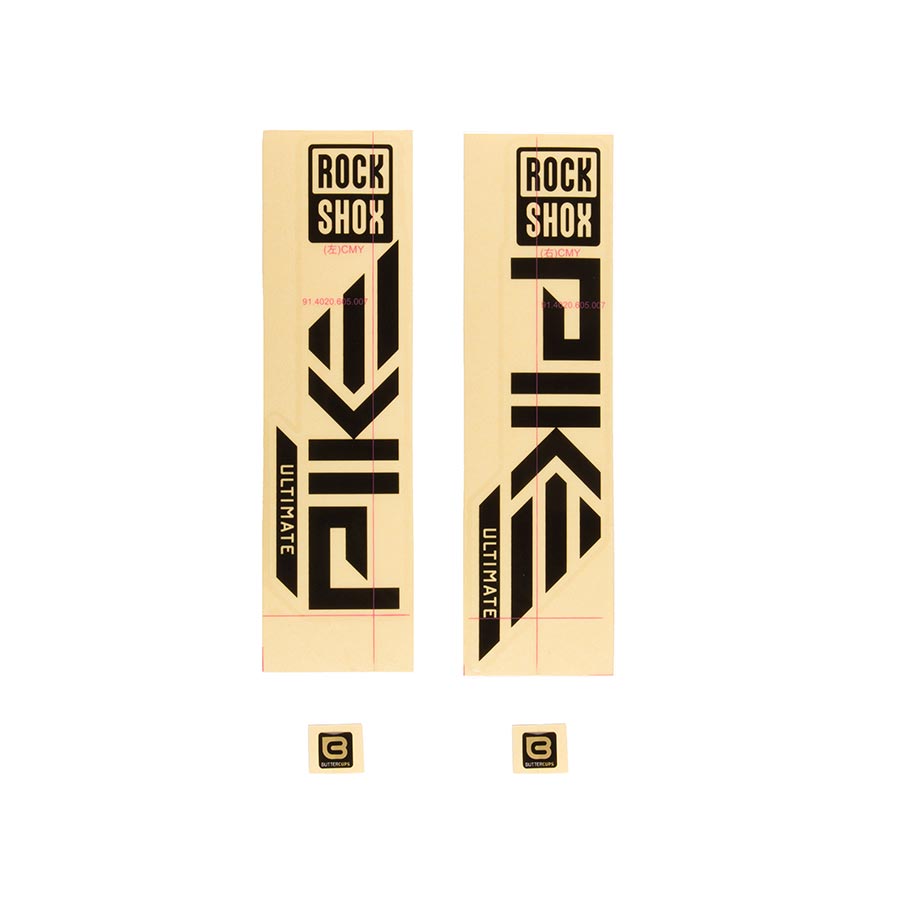 RockShox, Decal Kit for Pike Ultimate 2023, Matte Copper for High Gloss Black