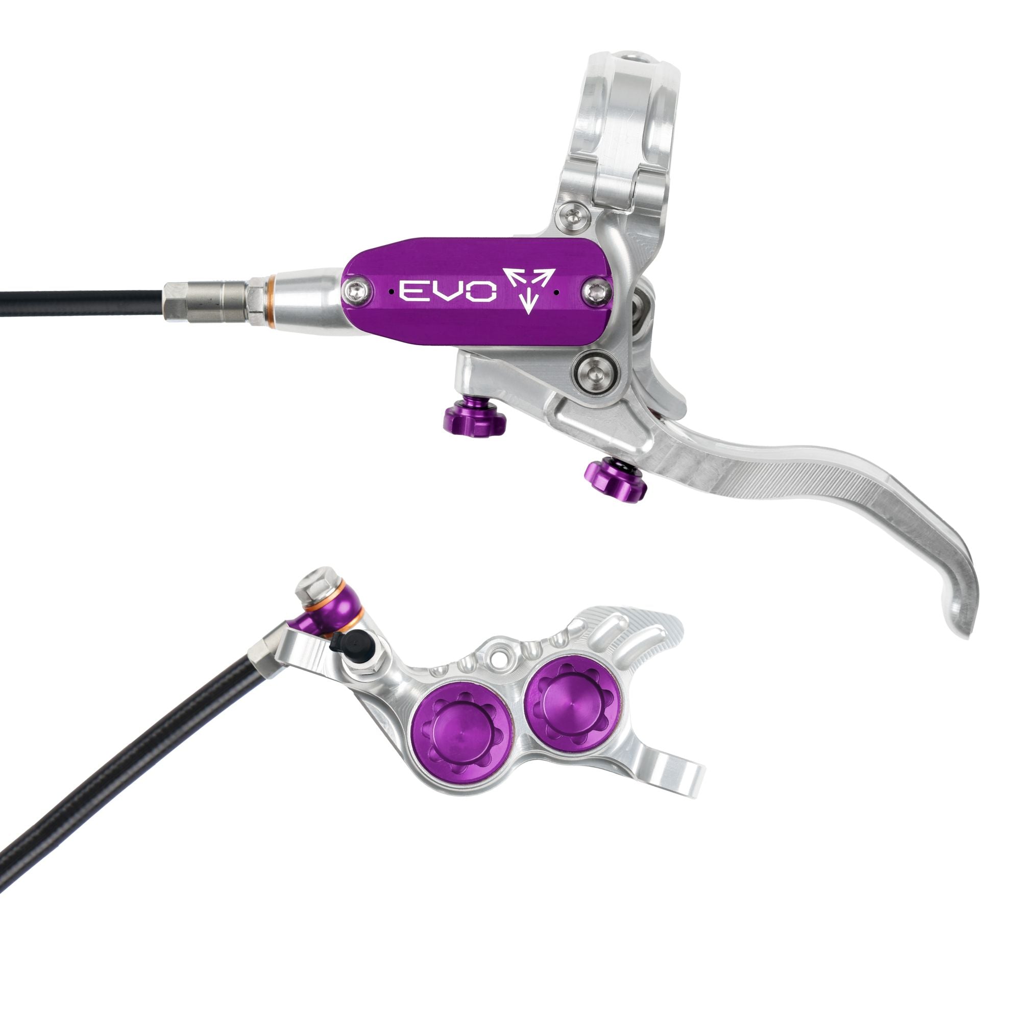 Hope EVO GR4 No Rotor LH- Silver/Purple Brake