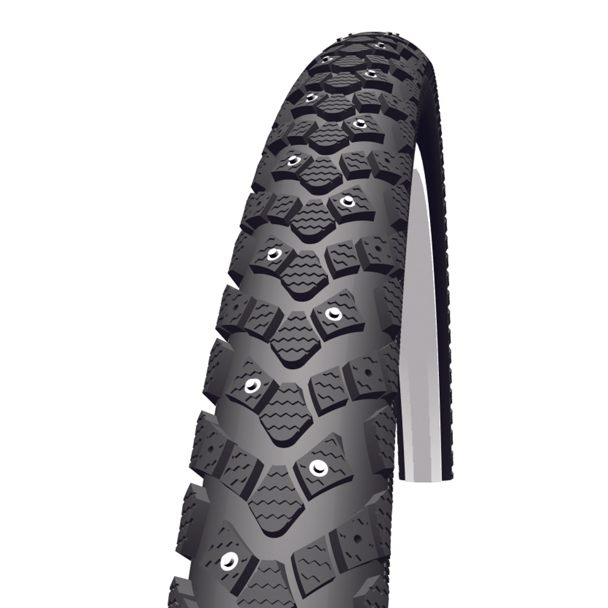 Pneu Schwalbe Hiver, 26'' x 1,75, à tringle rigide, renforcé KevlarGuard Reflex, 50 TPI, noir